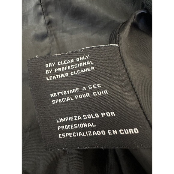 Michael Michael Kors Motorcycle Leather Jacket Distress Black Zip Moto Womens M - Picture 11 of 16